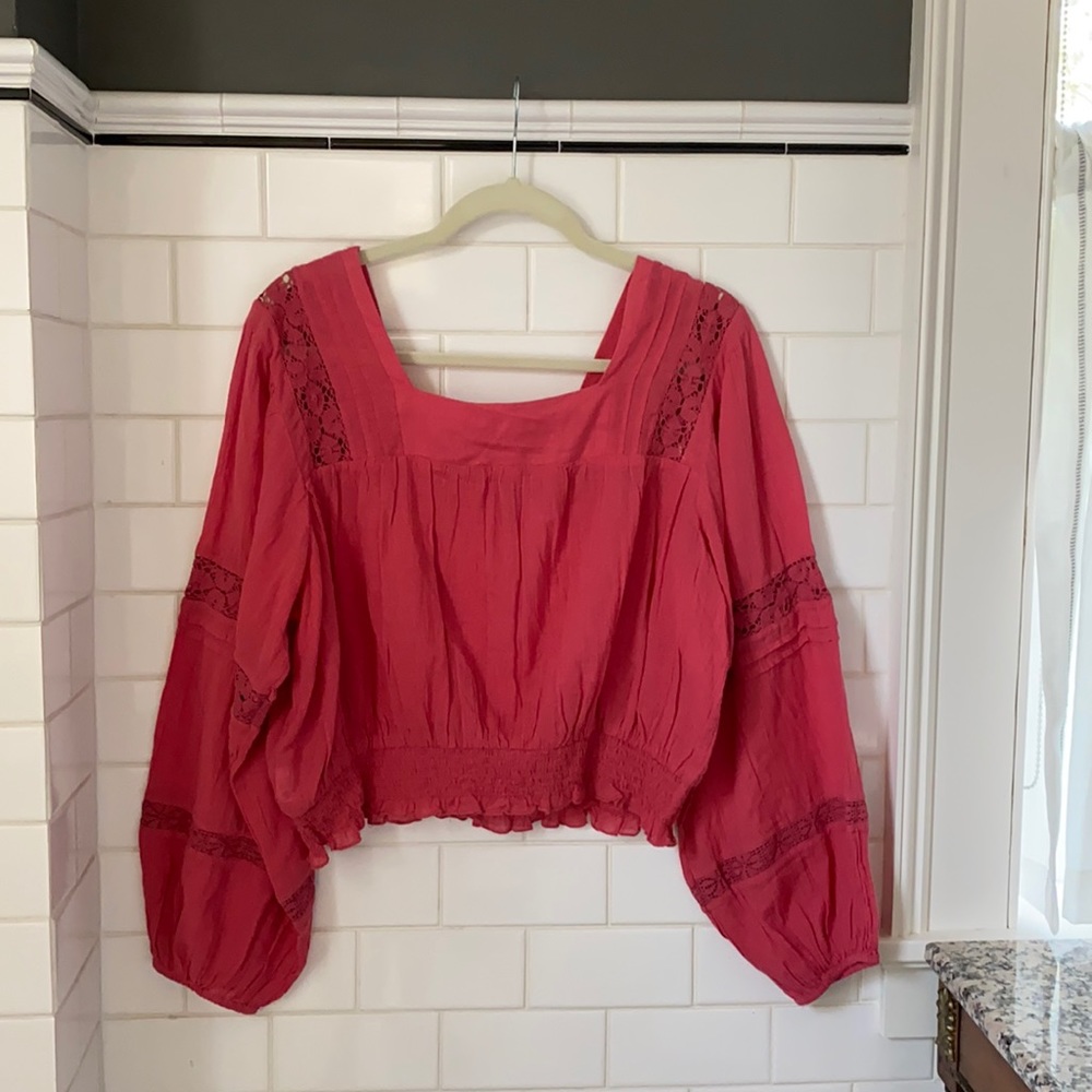 Red long sleeve top from Marshall’s